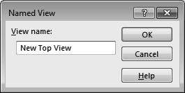4. Saving a new named-view: - Custom views can be created and saved in the model or in an assembly so that they can be