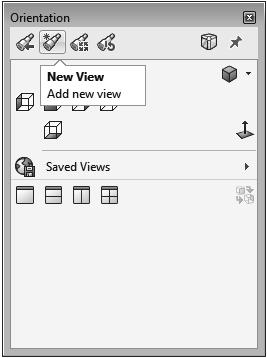 - The views are saved in the Orientation dialog, and get carried over to the drawing and listed on the Properties tree.