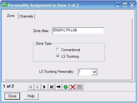 Personality Assignment to Zone Figure 3-14