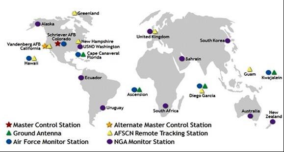 stations situated all over the world.