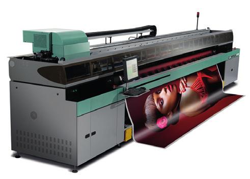 you ve ever experienced from a grand format printer Flatbed option Uvistar Pro8 has optional automatic media load and unload tables for rigid media handling.