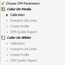Also enable Support printing color on white and select Include dedicated calibration. Click Next to proceed. Notice the extra steps which are added to the wizard for color on white.