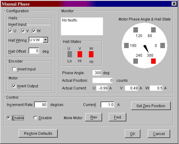 Screen Guide Manual Phase To access the Manual Phase tool click the Tools menu located on the Main Screen s Toolbar and select Manual Phase.