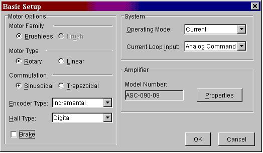 Quick Setup Quick Setup The Quick Setup procedure should be used by design engineers when configuring an axis for the first time. Step 1: Basic Setup 1.