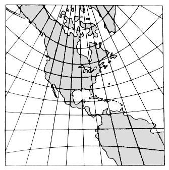 The usefulness of this projection rests upon the fact Figure 317a. An equatorial stereographic projection. Figure 316b.