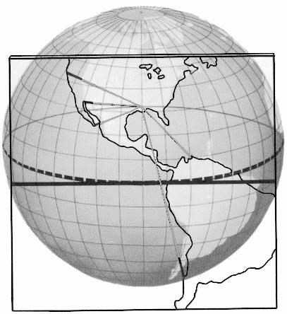 that any great circle appears on the map as a straight line, giving charts made on this projection the common name great-circle charts.