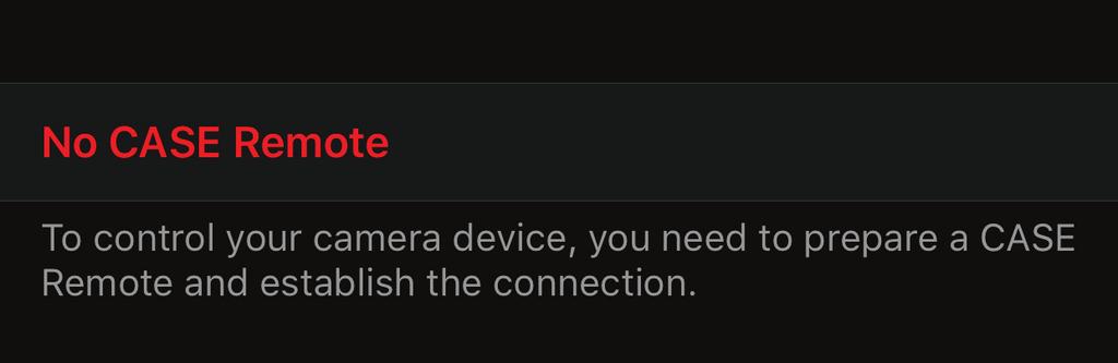 DO NOT turn off the Case Air or Case Remote App during the