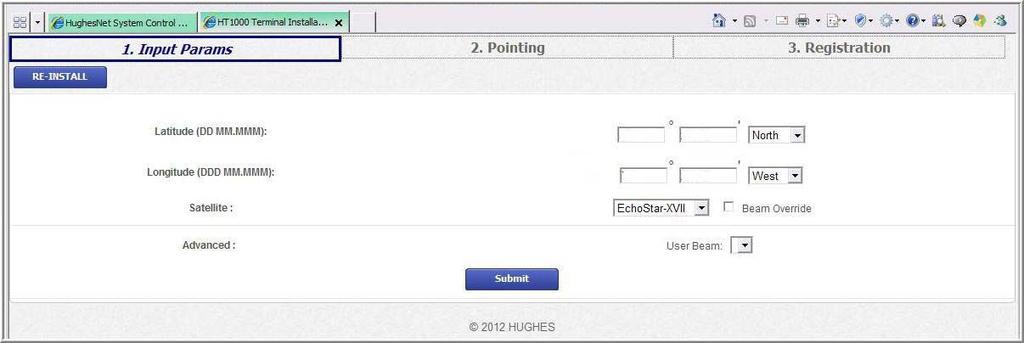 3. Click Installation on the side panel to access the drop-down menu as shown in Figure 14. Figure 14: Advanced Pages Install link 4.