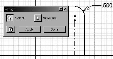 Highlight the line and select Centerline from the Style dropdown. 10. Create the sketch shown.