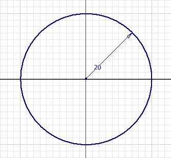 You can draw a circle by defining the center and the radius of the circle or by drawing a circle that is tangent to three specified lines. Both these methods of drawing the circle are discussed next.