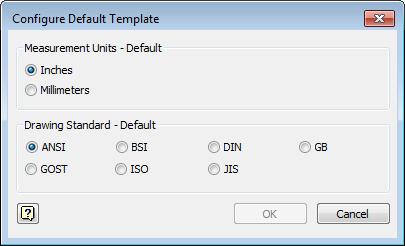 On choosing the Configure Default Template button from this area, the Configure Default Template dialog box will be invoked, as shown in Figure 2-4.