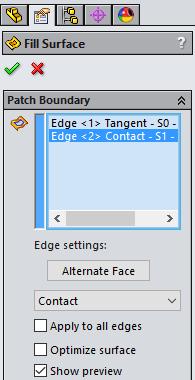 Use the end condition Tangent for the extruded surface and Contact for the lofted surface.