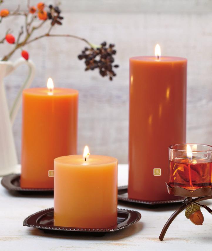 WHY OUR PILLAR CANDLES ARE THE BEST Lightly-fragranced décor Pillars bring scent and style to your home. Our fashion Pillar Candles are offered in select seasonal colors and classic fragrances.