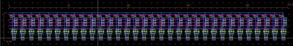 The layout of the ROM was minimized on the spacing of the capacitors required by the process.
