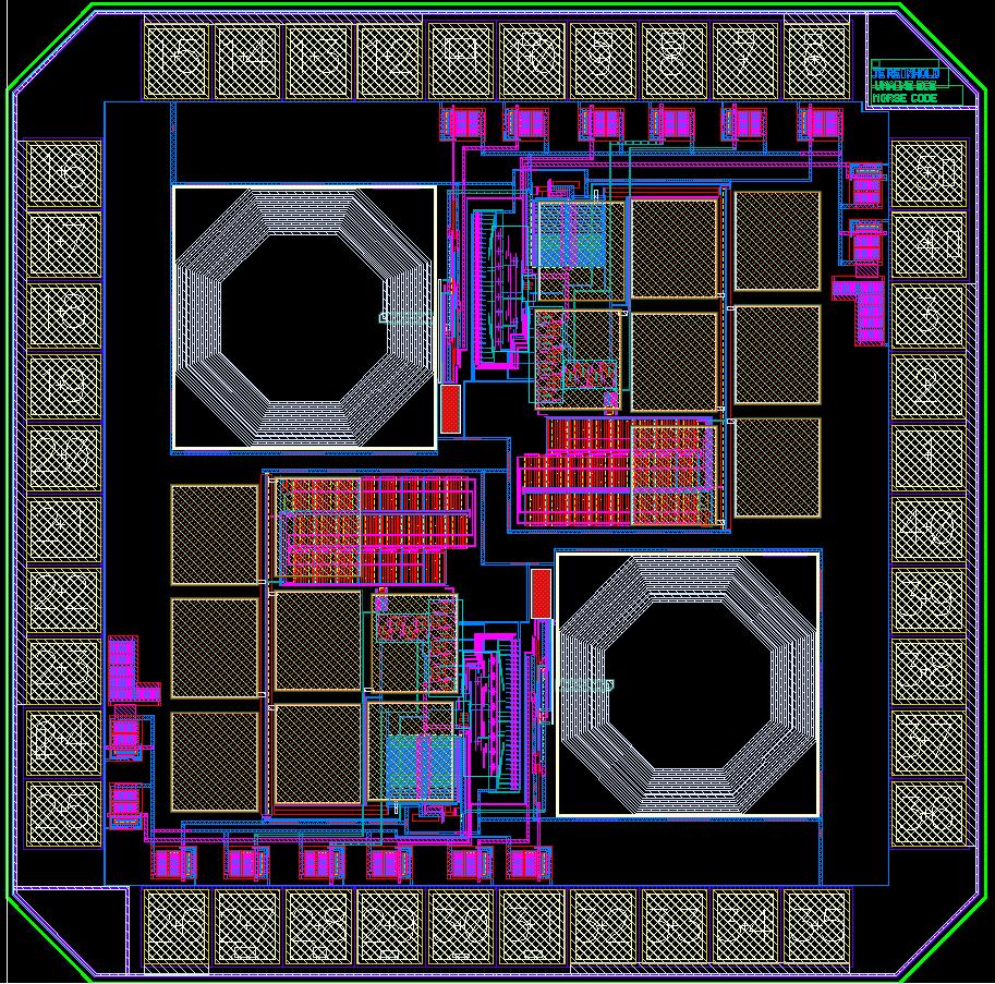 Figure 53: Full chip layout including two copies of the designed circuit References [1] Gray, Paul R.; Hurst, Paul J.; Lewis, Stephen H.; Meyer, Robert G.