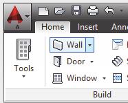 Place the walls as if you are drawing lines. 10. Go to the View ribbon. 11. Toggle on the Layout tabs. 12. Select the Work tab now visible in the lower left corner of the screen. 13.