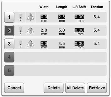 SELECTING UTILITY STITCHES Sving Your Stitch Settings The settings for the zigzg stitch width, stitch length, thred tension, utomtic thred cutting, utomtic reinforcement stitching, etc.
