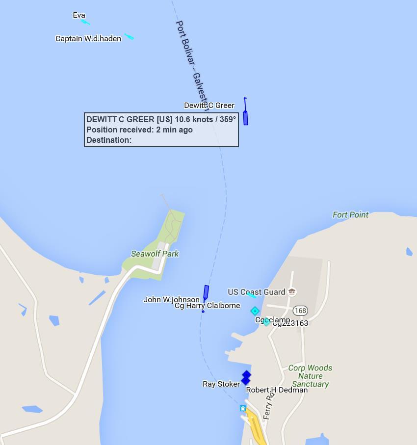 ferries in operation Departure times Estimated arrival times