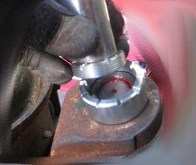 At this point you will have the end forging with the ball joints still pressed inside of them (Figure 1). 2.