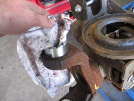 Before the ball joints are reassembled there are a couple things that need to be done.