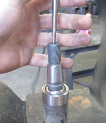5.4: After the lower ball joint has been inserted into the body, make sure it is fully seated