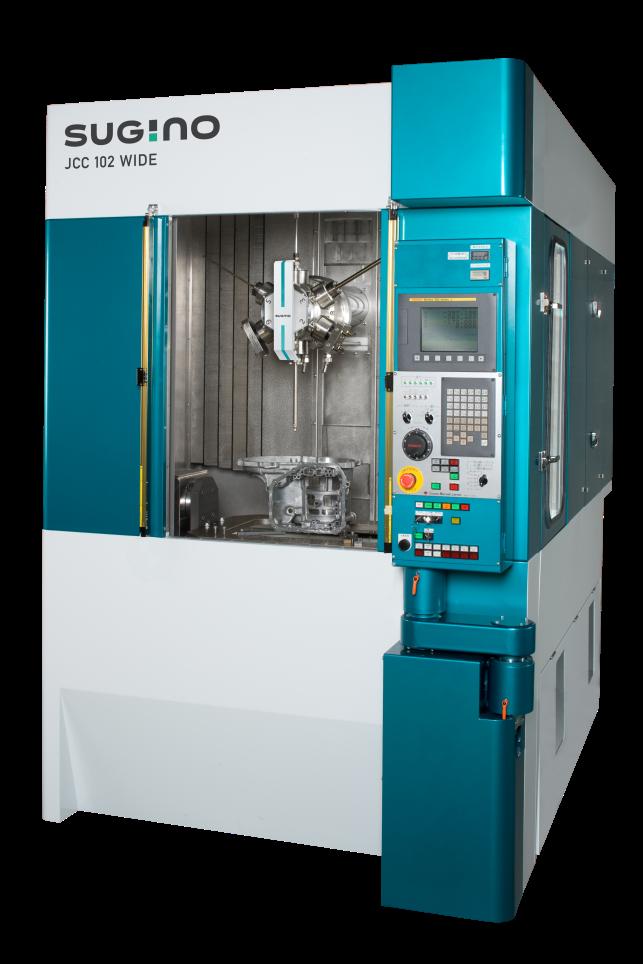 JCC 102 Wide Superb Performance machine in Compact size Special Features: 1. User friendly Compact machine L: 4,275mm, W: 1,500mm, H: 2,640mm Rapid Feed Rate (X, Y, Z axes): 48m/min 2.