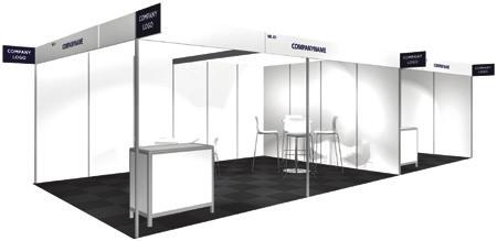 Participation Options Exhibition FULL SERVICE PARTICIPATION: STANDARD PACKAGE Make the most of your time and resources and leave the planning to us. Shell scheme stands are available in various sizes.