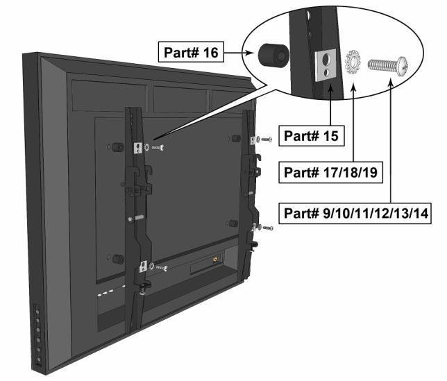 Note on Locating hardware to mount arms to your display: If your display does not come with the mounting screws in the back of the display, check the factory desk stand as in some cases the same