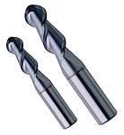 Ball end Flat end Flat end tools are perfect for defining flat surfaces while Ball end tools are better suited to