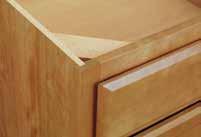 capacity per drawer for all guides INTERIOR COMPONENTS: Aristex Natural Maple Laminate (White style features Aristex White Laminate) SIDES & BACK: 3 /8" Thick Plywood, Laminated Interior and Exterior