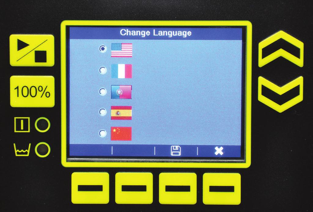 Multilanguage, user-friendly navigation E.R.I.C. s backlit color display allows for convenient navigation in five languages: English, French, Spanish, Portuguese, and Chinese.