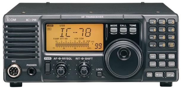78 HF Transceiver for Export Only RX 0.030-29.999999MHz** TX 1.6-29.999999MHz*** **Guaranteed range: 0.5-29.