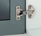 MINI-HINGE A 90/E 90 90 hinge with mm cup Mini-hinge A 90/E 90.With direct mounting on cabinet sidewall.