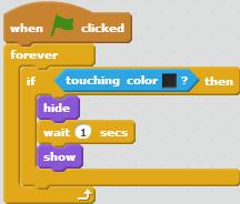 What happens if you leave your mouse pointer on your sprite? 2) Reacting To another Sprite Choose a second sprite from the library so you have two on your stage (for this example we used Dinosaur2).