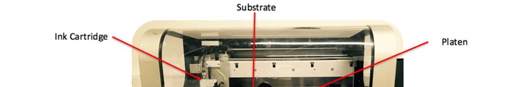 Figure 1 shows Dimatix inkjet printer (DMP-2831, Fujifilm) capable of printing precise and highly conductive tracks of silver (Ag) nanoparticle ink.