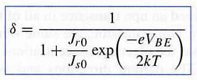 The current J ne can be approximated to where