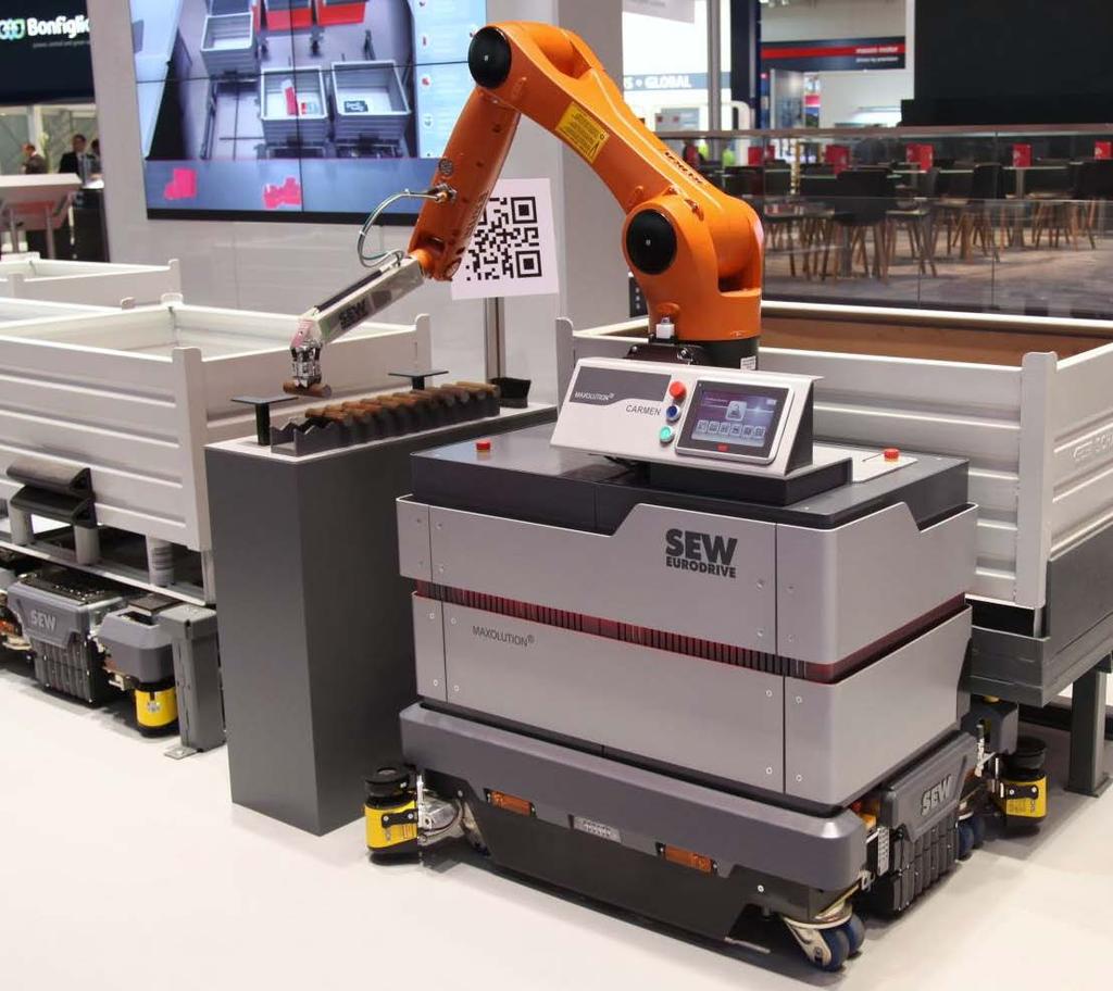 Robots will be mobile, flexible and safe Example: SEW Eurodrive freely