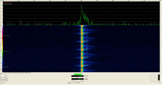 CLOUDSDR An air traffic ARSR-4 radar at 1271.5 MHz, synchronized using the internal trigger and pulse compressed with the dechirp functionality in SpectraVue.