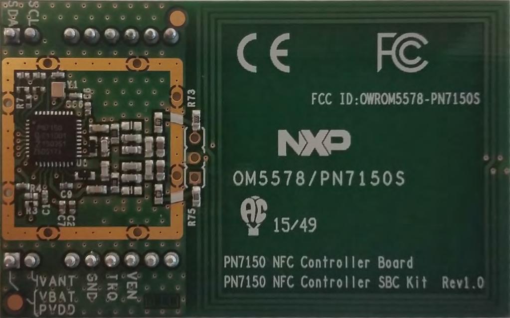 5.4 Using in another system The OM5578/PN7150S demonstration kit can be reuse in another system (different from Raspberry Pi or BeagleBone, and not offering Arduino Compatible interface).
