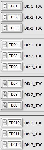 The other TDC parameters will have non-zero values, which specify the CAD spacing with respect to TDC1. TDC values are independent from any particular DI Driver or PFI Driver channel.