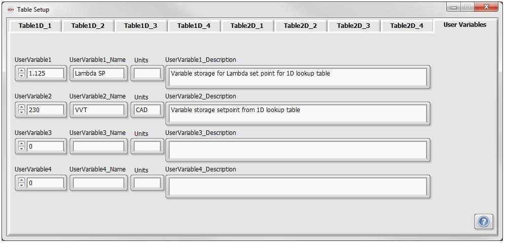 4.8.3 User Variables Four Flex Control Parameters are available as general purpose variable storage.