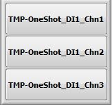 TMP-OneShot_DIX_ChnX Tip Strip: Manually triggers TMP injection command sequence Detail: Pressing this button will trigger the configured TMP command sequence to the associated DI Driver module