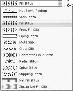 in shpes nd text cn e selected in the [Line sew type] selector. Click the [Line sew type] selector, nd then select the desired sew type.