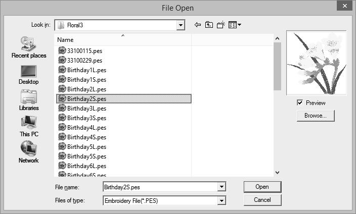cc "Specifying the Design Pge Settings" on pge 14 Opening Lyout & Editing file 1 Click, then [Open].
