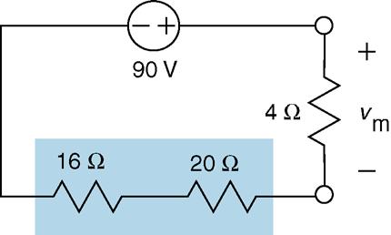 Figure 45 Separating the circuit from Figure 44 into two parts.