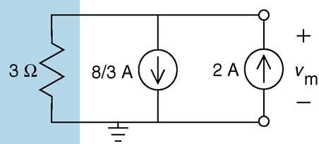 Figure 17 The circuit from Figure 16 after replacing parallel resistors with an equivalent resistor. Figure 18 The reduced circuit.