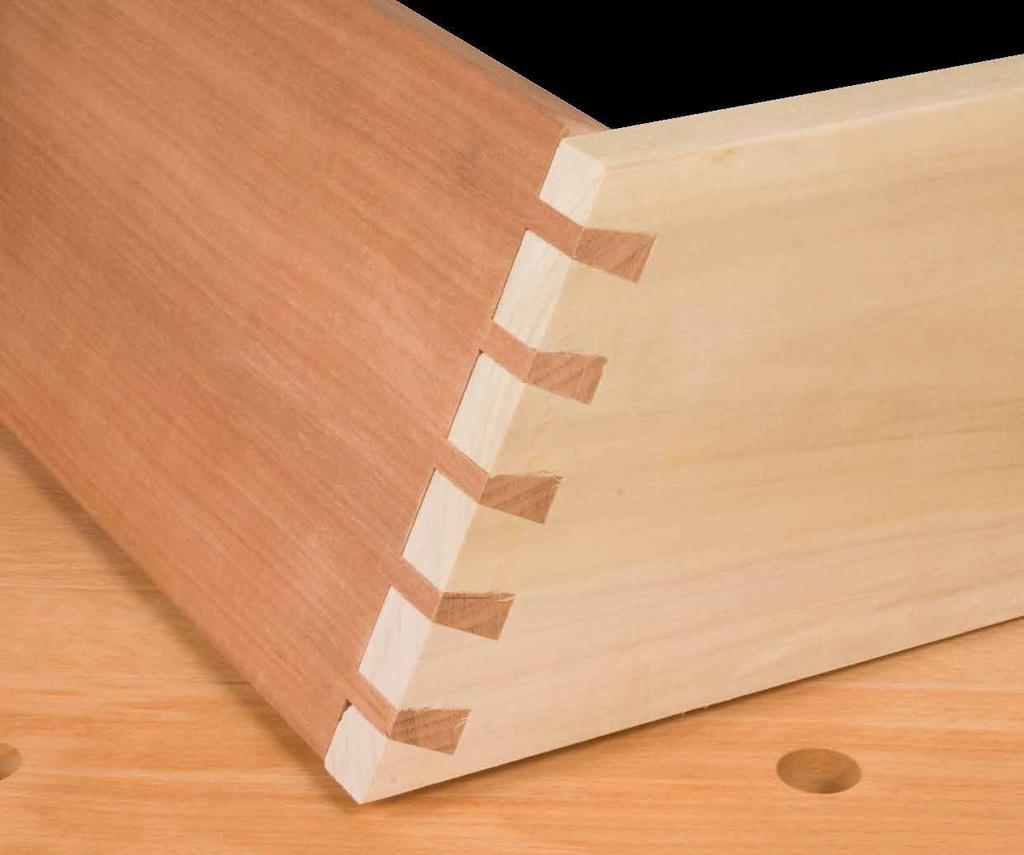 If you have to force the joint together with a mallet, it may result in splitting the dovetailed sockets, as well as forcing the glue out of the joint.
