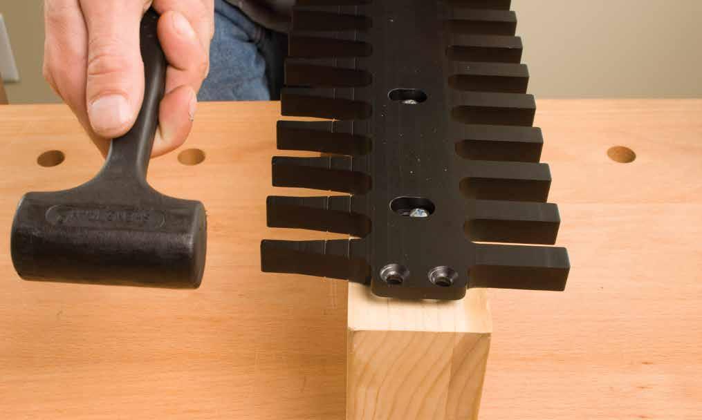 Assemble the Dovetail Joints: Assemble the pin-board and the tail-board. The Joint should have a snug - sliding fit as shown in Fig. 18.