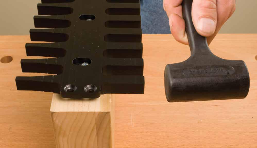 To loose of a fit, may produce wobbling and a week dovetail joint. If you have added the extra 1/32 or more to your joint, it can now be cleaned up by sanding the joint flush after gluing.