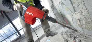 s innovative Active Vibration Reduction (AVR) sub-chassis system Hilti wall chisels developed exclusively for wall applications boost productivity and improve handling thanks to light weight, perfect